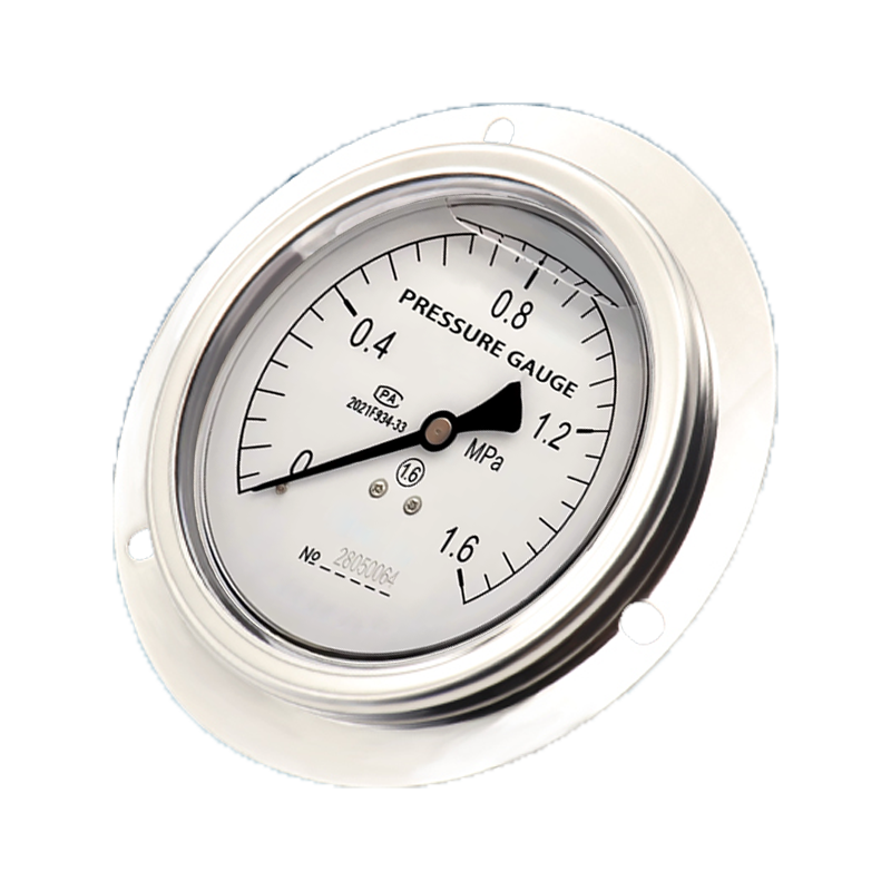 General Pressure Gauge 100mm Axial with Flange - Y100ZT