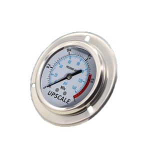 Vibration-Resistant Pressure Gauge 75mm Axial with Flange - YN75ZT