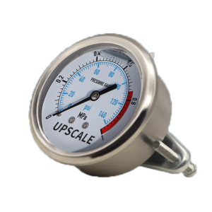 Vibration-Resistant Pressure Gauge 60mm Axial Vacuum - YN60ZV