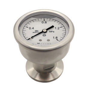 Diaphragm Pressure Gauge 60mm Axial with Flange - YTP60ZMC