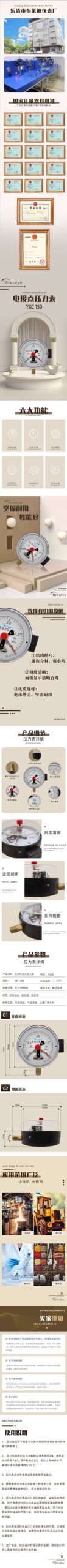 Stainless Steel Pressure Gauge 40mm Axial - YNBF40Z