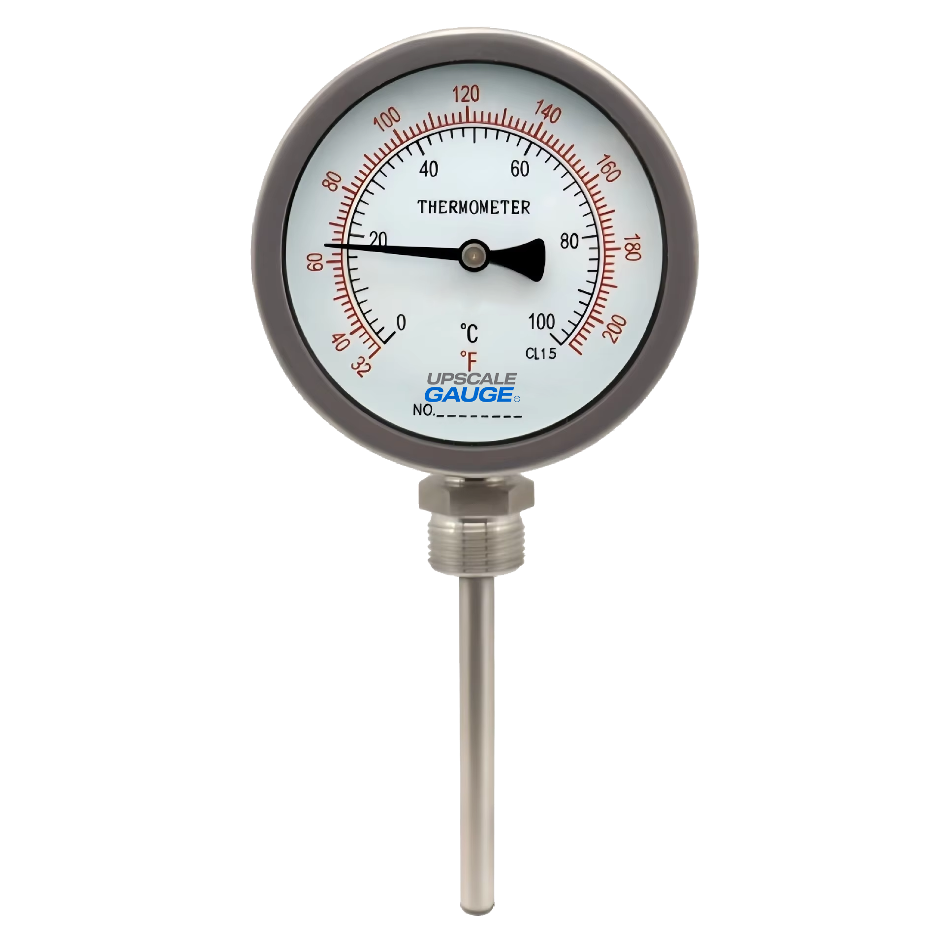 WSS411BF Bimetal Thermometer dual scale