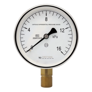 YE100 Capsule Differential Pressure Gauge 0-16kPa