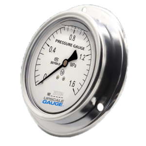 Stainless Steel Pressure Gauge 100mm Axial with Flange - YN100ZT