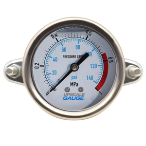 Vibration-Resistant Pressure Gauge 50mm Axial Vacuum - YN50ZV