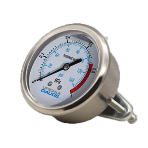 Vibration-Resistant Pressure Gauge 60mm Axial Vacuum - YN60ZV