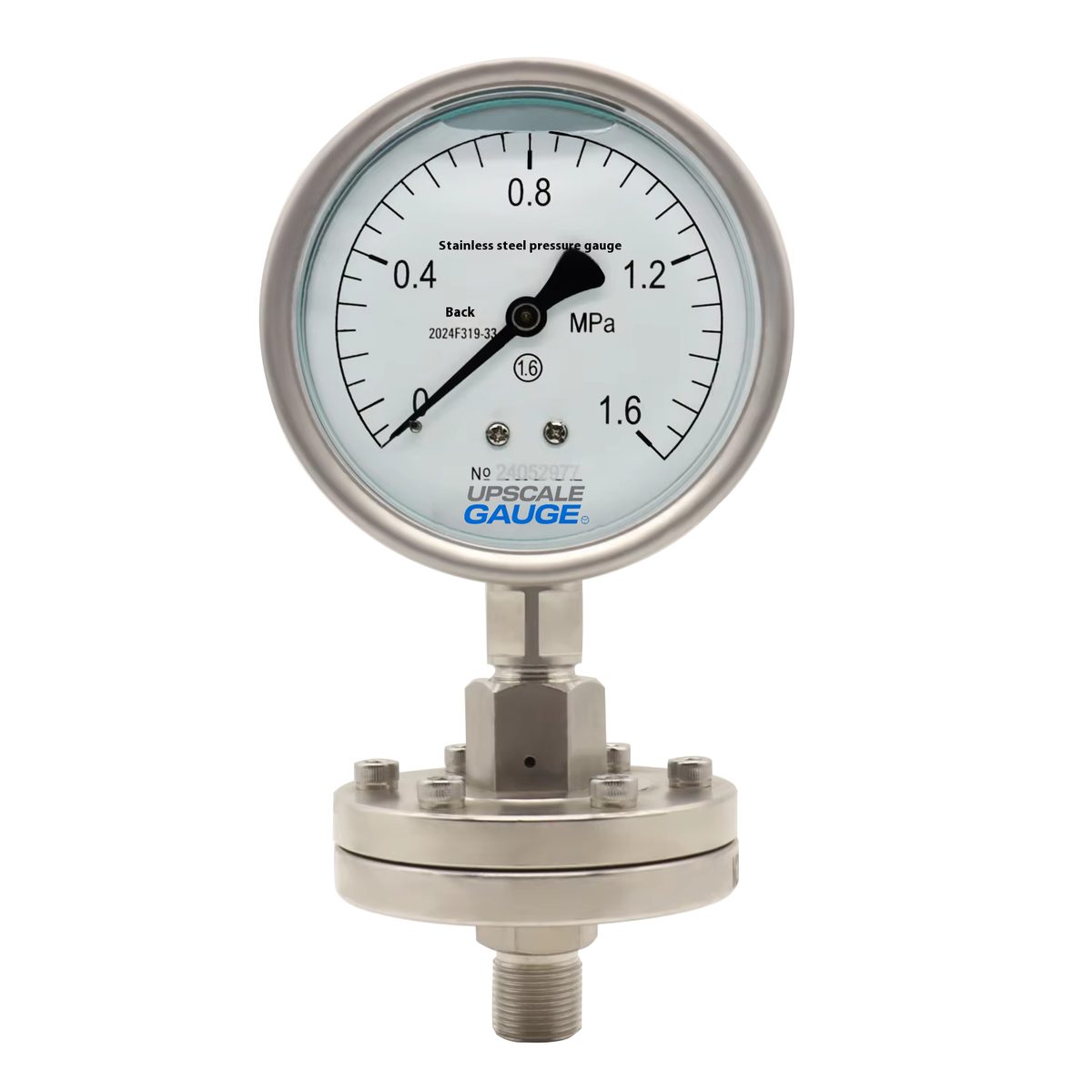Threaded Diaphragm Pressure Gauge 100mm - YTP100ML