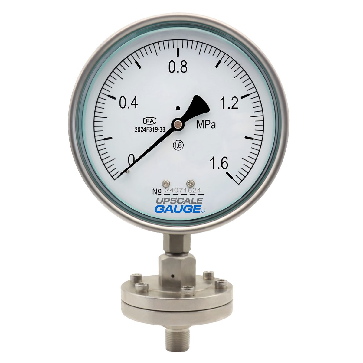 Threaded Diaphragm Pressure Gauge 150mm - YTP150ML