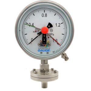 Threaded Electric Contact Diaphragm Pressure Gauge 150mm - YTP150NBFXCML